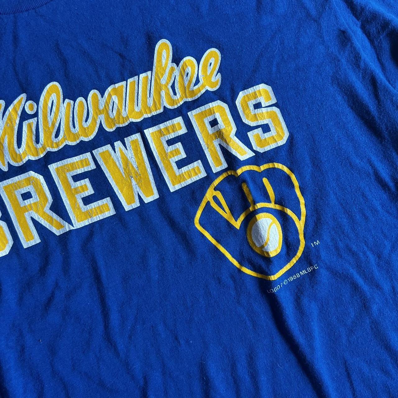 Vintage 80s MLB Milwaukee Brewers Promotional - Depop