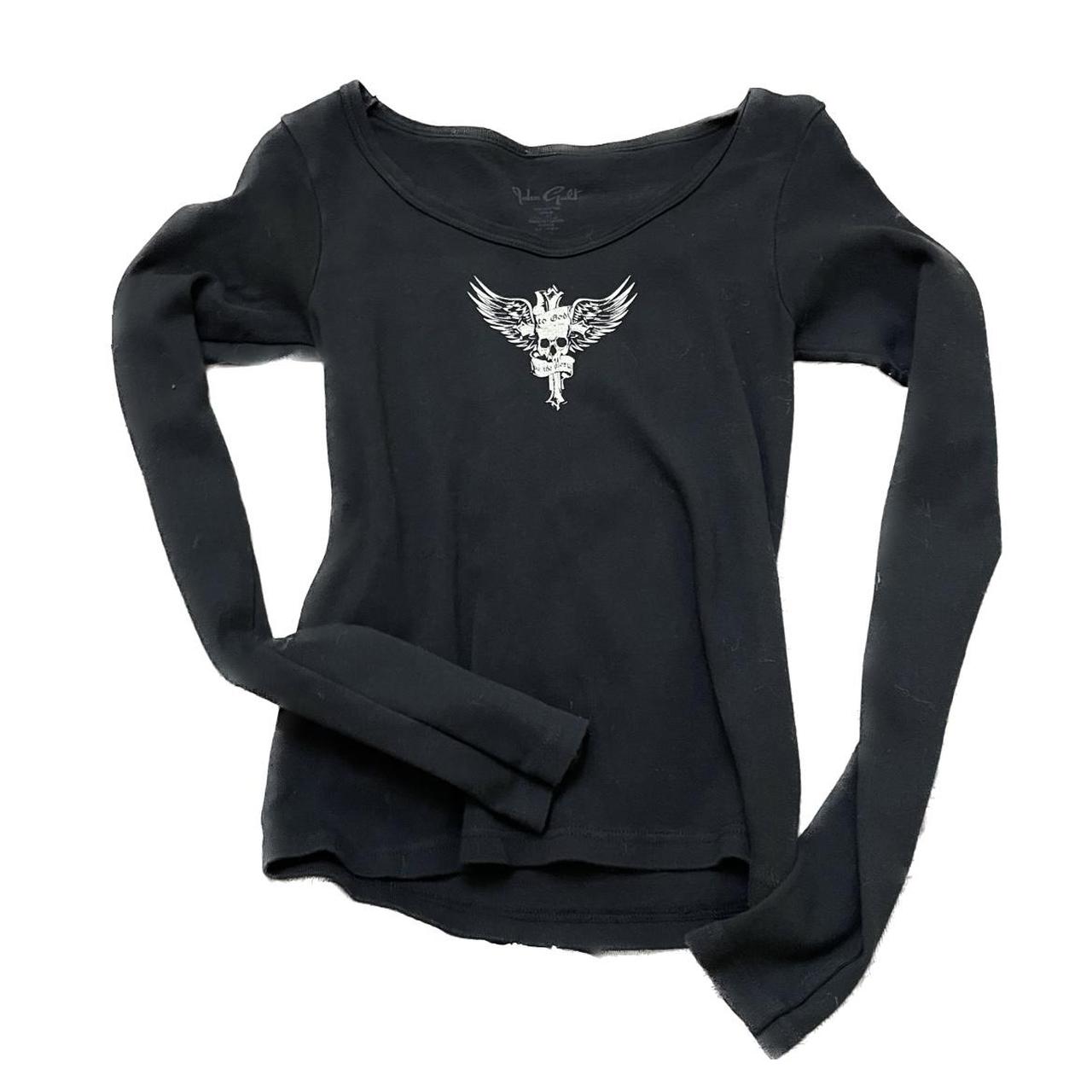 🎸Brandy Melville Skull Longsleeve Tee 🎸 Never... Depop