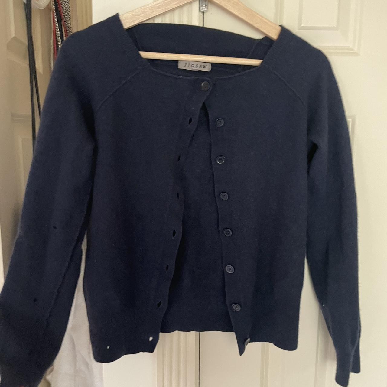 Jigsaw navy cardigan hotsell