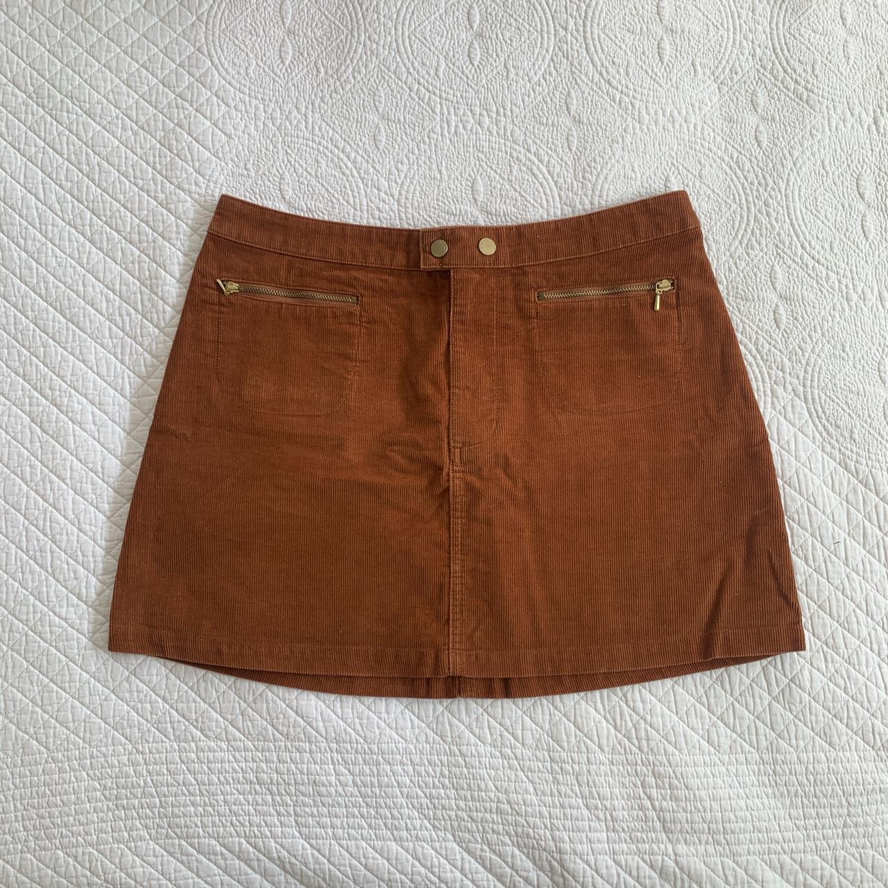 Vintage corduroy Abercrombie & Fitch mini skirt, tan... Depop