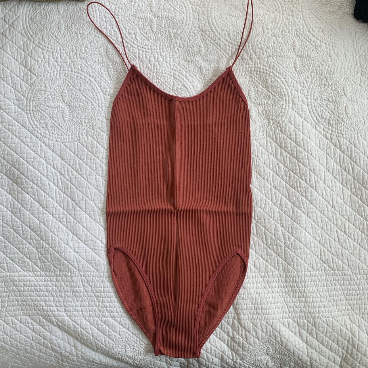 Glassons ribbed bodysuit with spaghetti straps,... Depop
