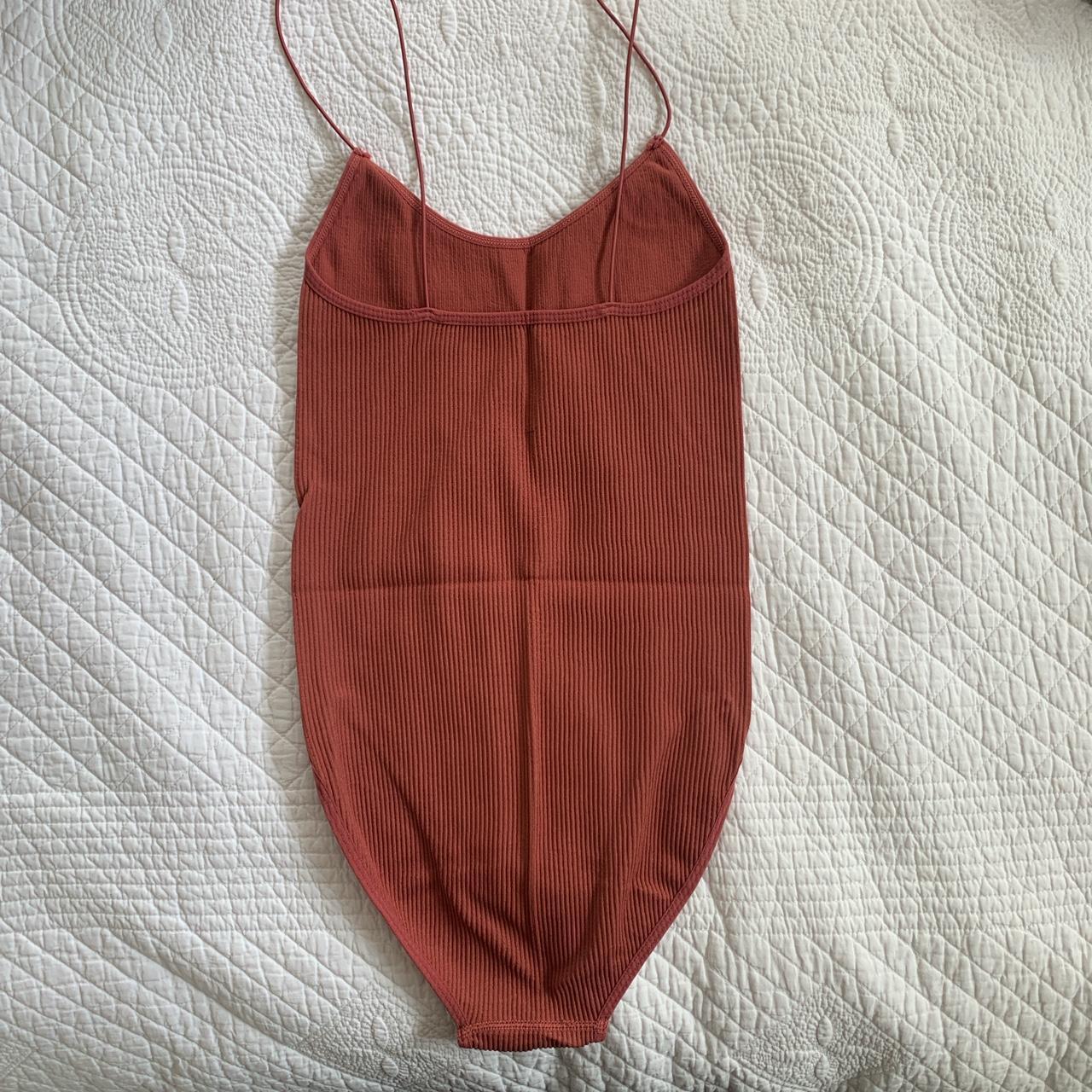 Glassons ribbed bodysuit with spaghetti straps,... Depop