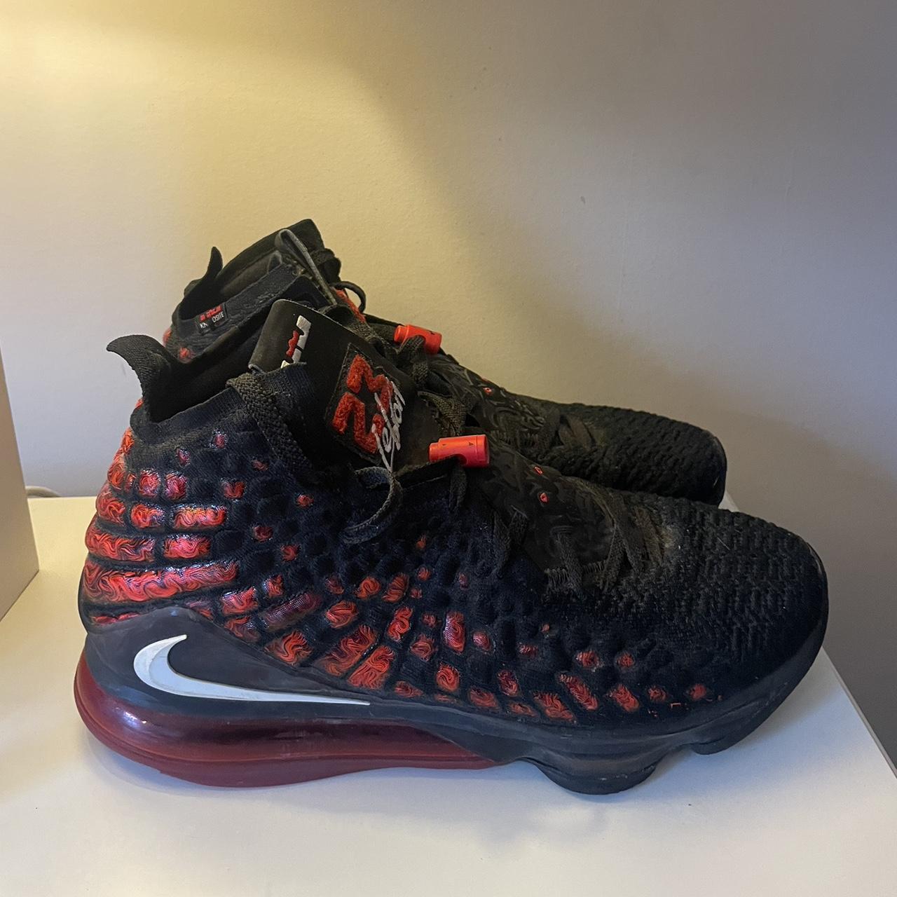 red lebron 17 mens