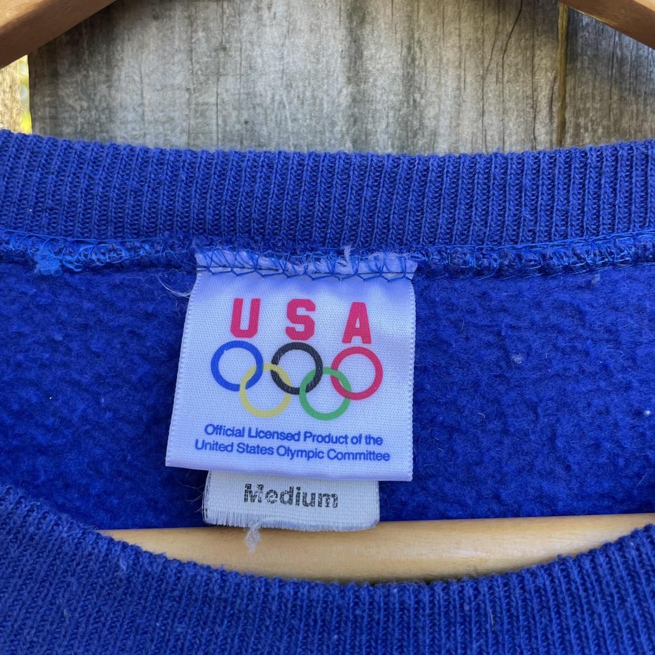 USA 1996 VINTAGE OLYMPICS EMBROIDERED SWEATSHIRT... - Depop