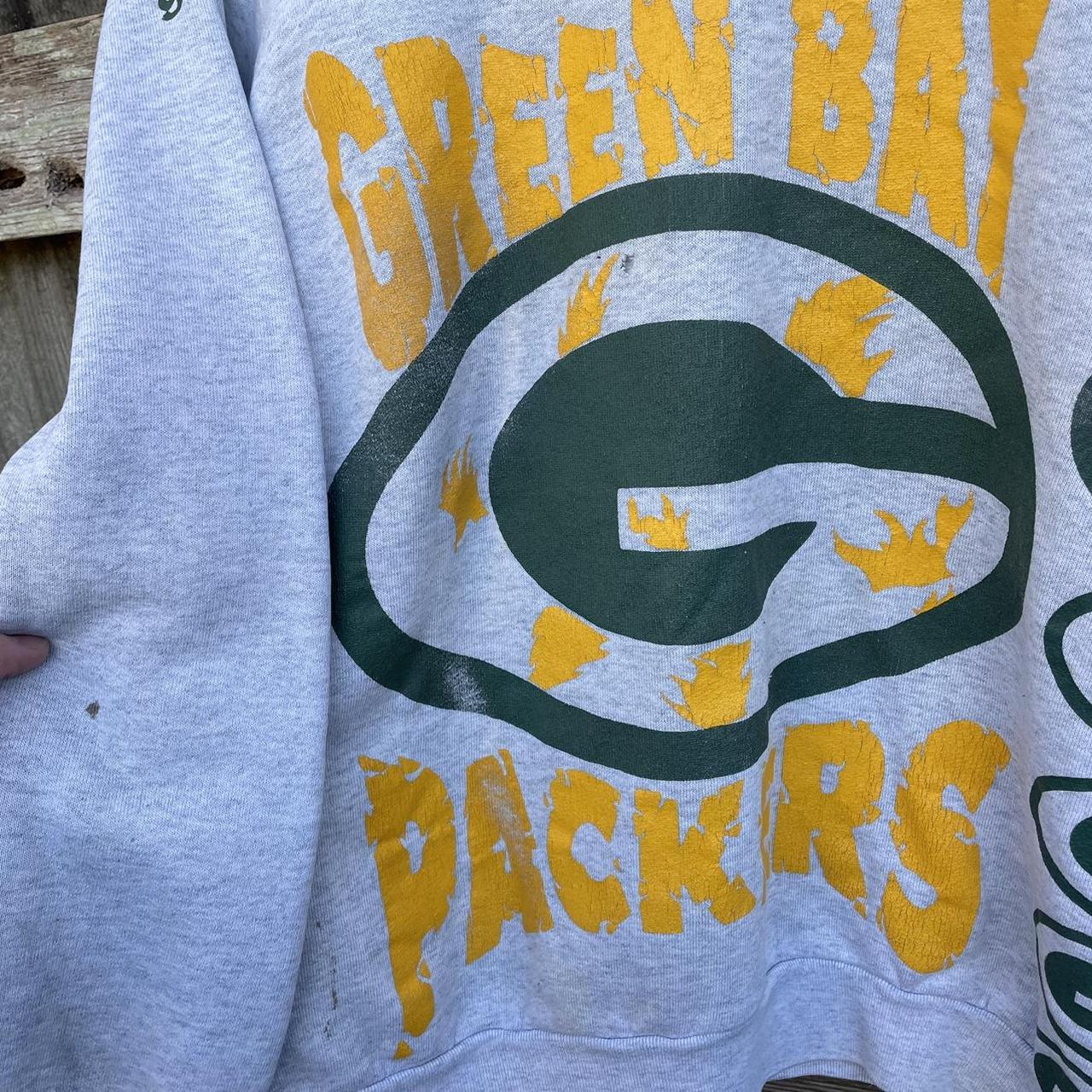 Green Bay Packers Football Sweatshirt Retro 80s Vintage Style 