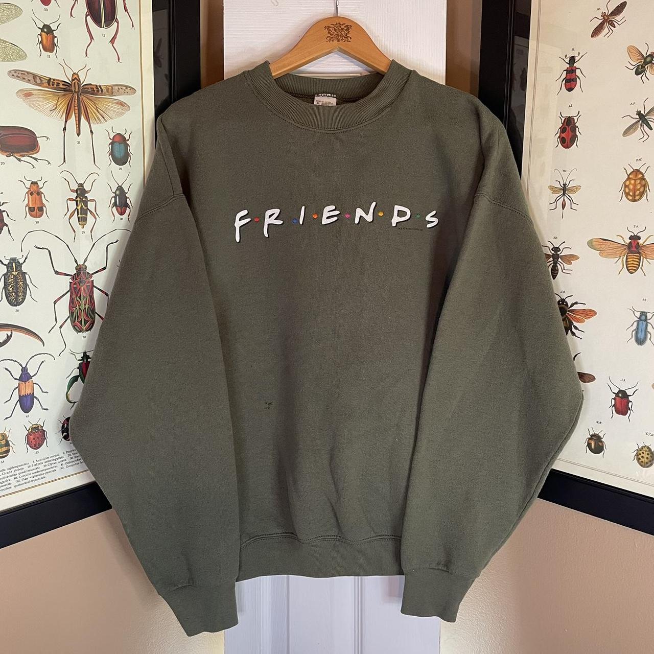 Friends Sitcom Vintage Green Thick Sweatshirt... - Depop