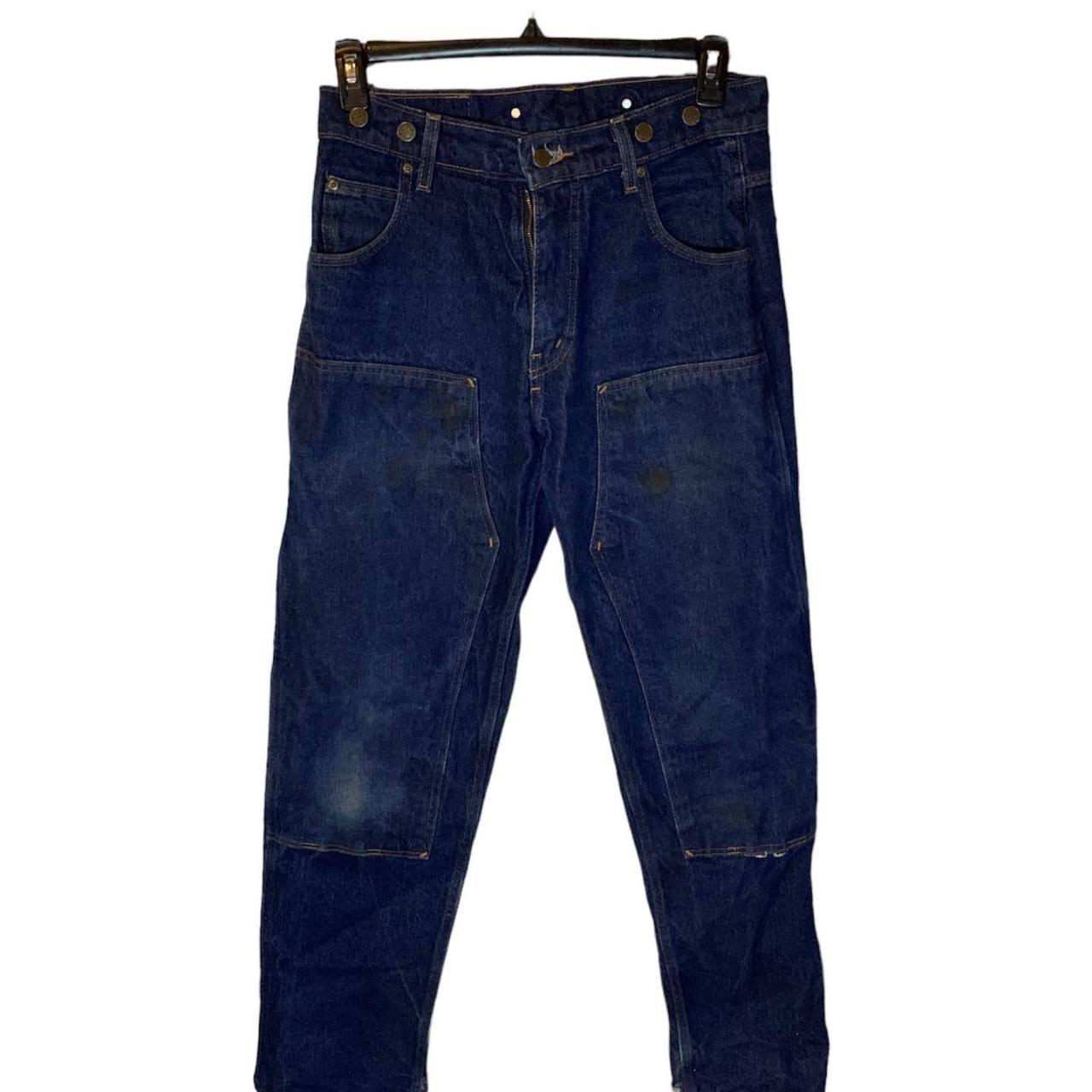 Prison blues double knee hot sale jeans