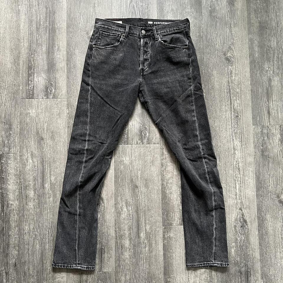 Levi s Engineered jeans LEJ 502 black grey premium. Depop