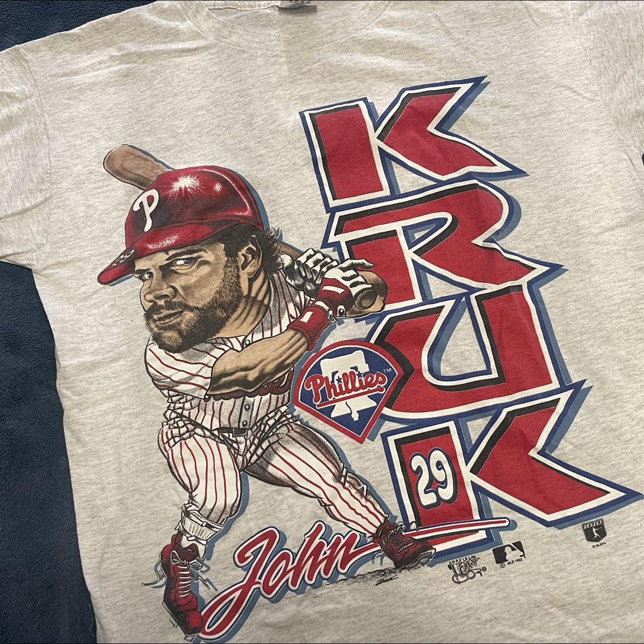 Vintage 90s Deadstock John Kruk Philadelphia Phillies MLB 