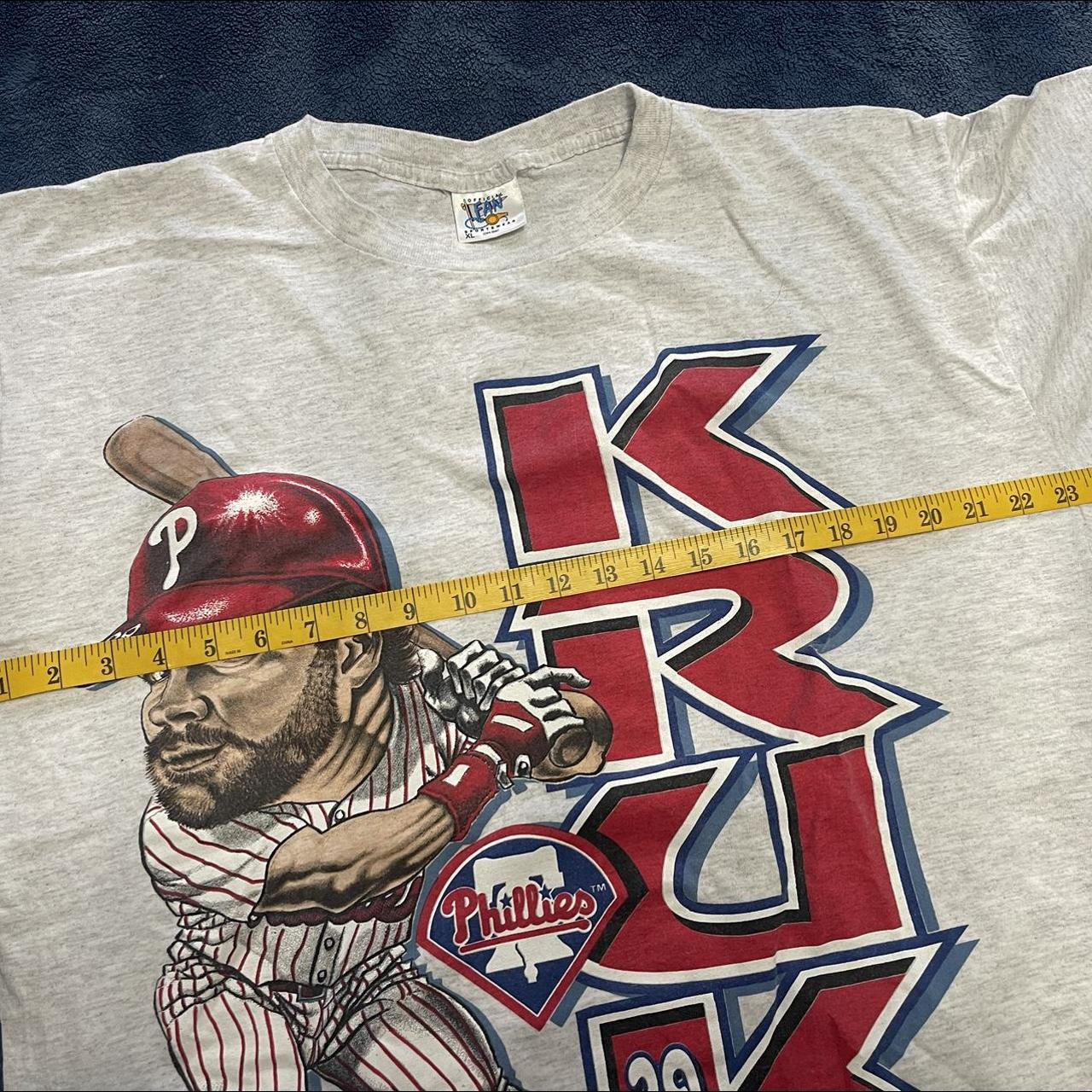 Official John kruk philadelphia phillies baseball vintage logo shirt