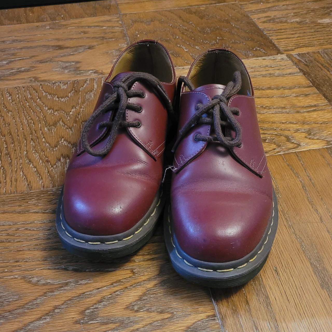 Dr. Martens Men's Red and Burgundy Footwear