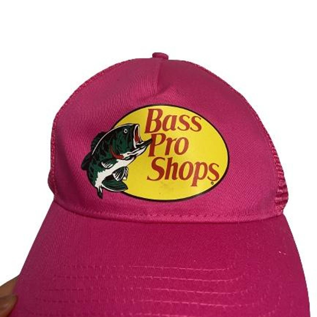 Hot pink bass pro shops trucker hat Depop