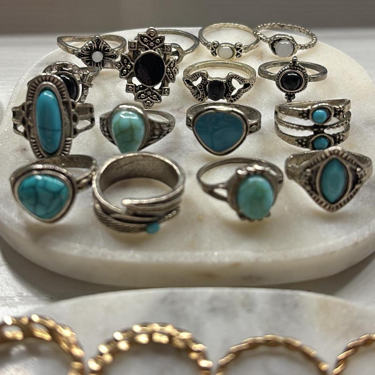 Women's Ring - Multi/Silver – Ring Bundle 56 ring… - image 3