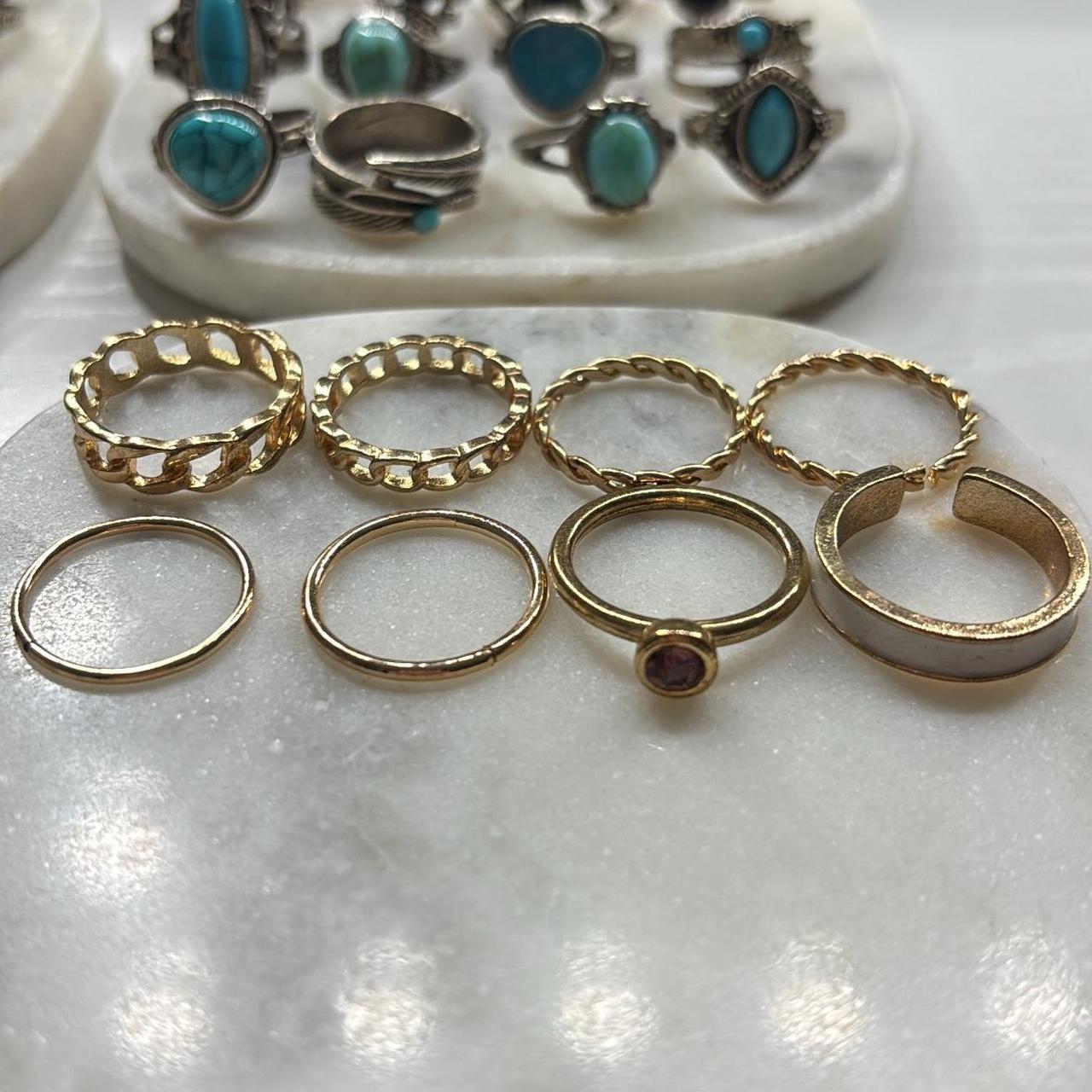 Women's Ring - Multi/Silver – Ring Bundle 56 ring… - image 6