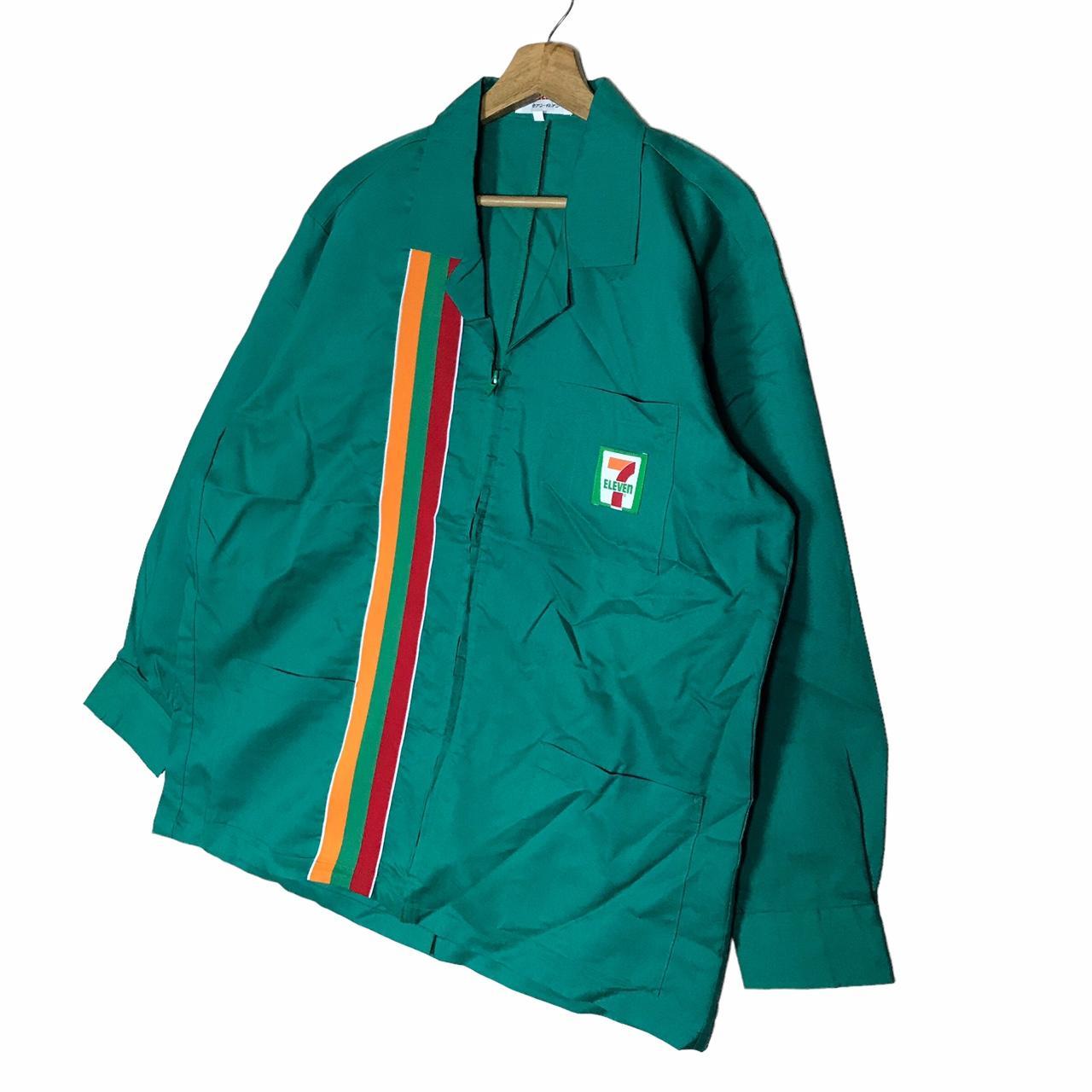 Vintage 90s 7-Eleven Workwear Uniform Zip Up | Depop
