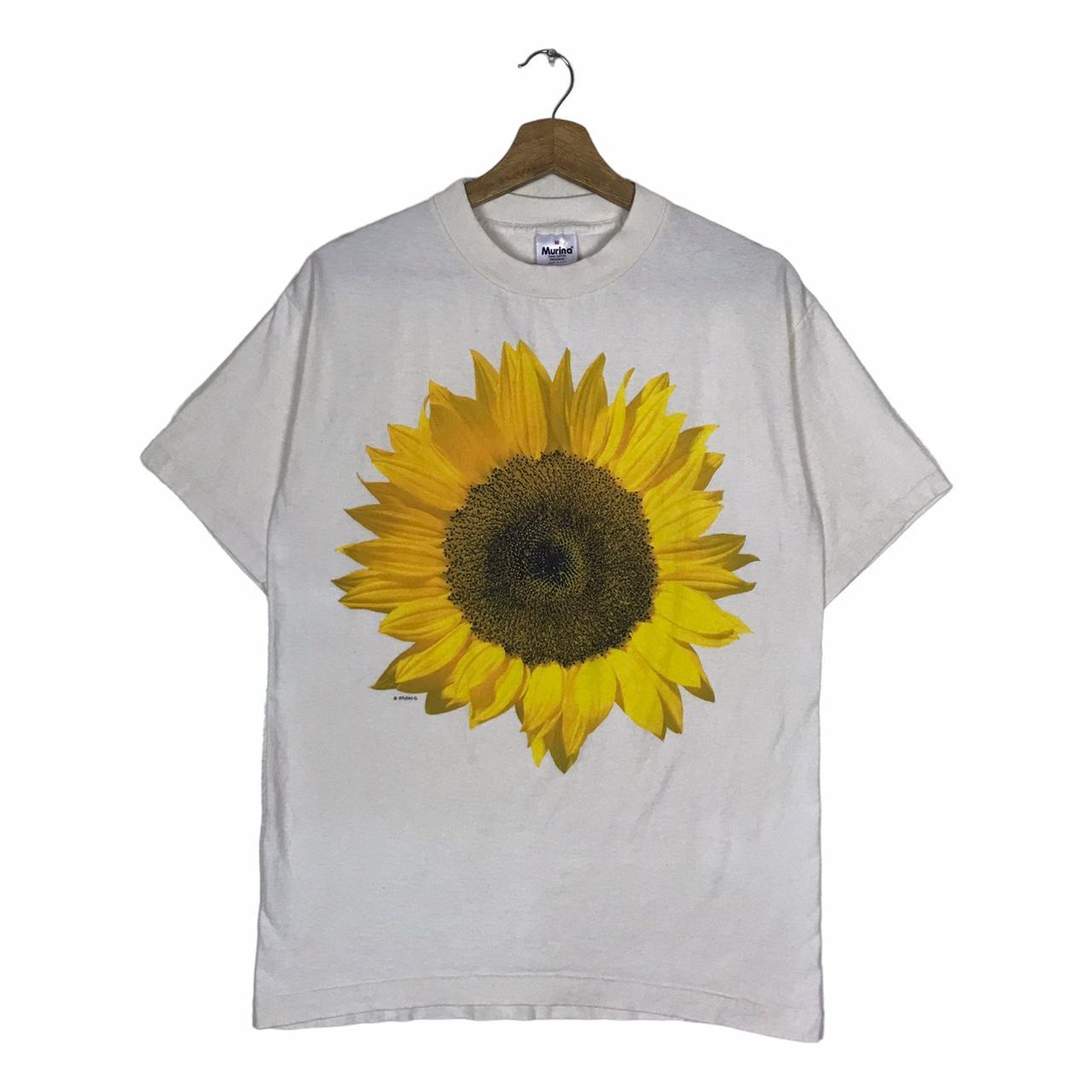 Vintage 90s Sun Flower Art Work Studio Q Murina Tee