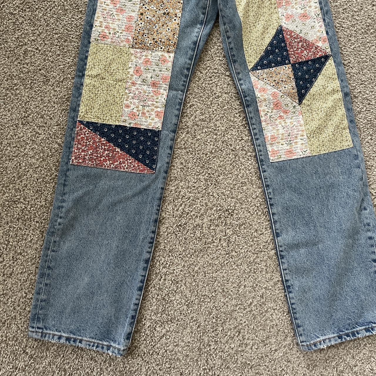 Levi’s 501 patchwork jeans. Size 25W, 32L. These are... - Depop