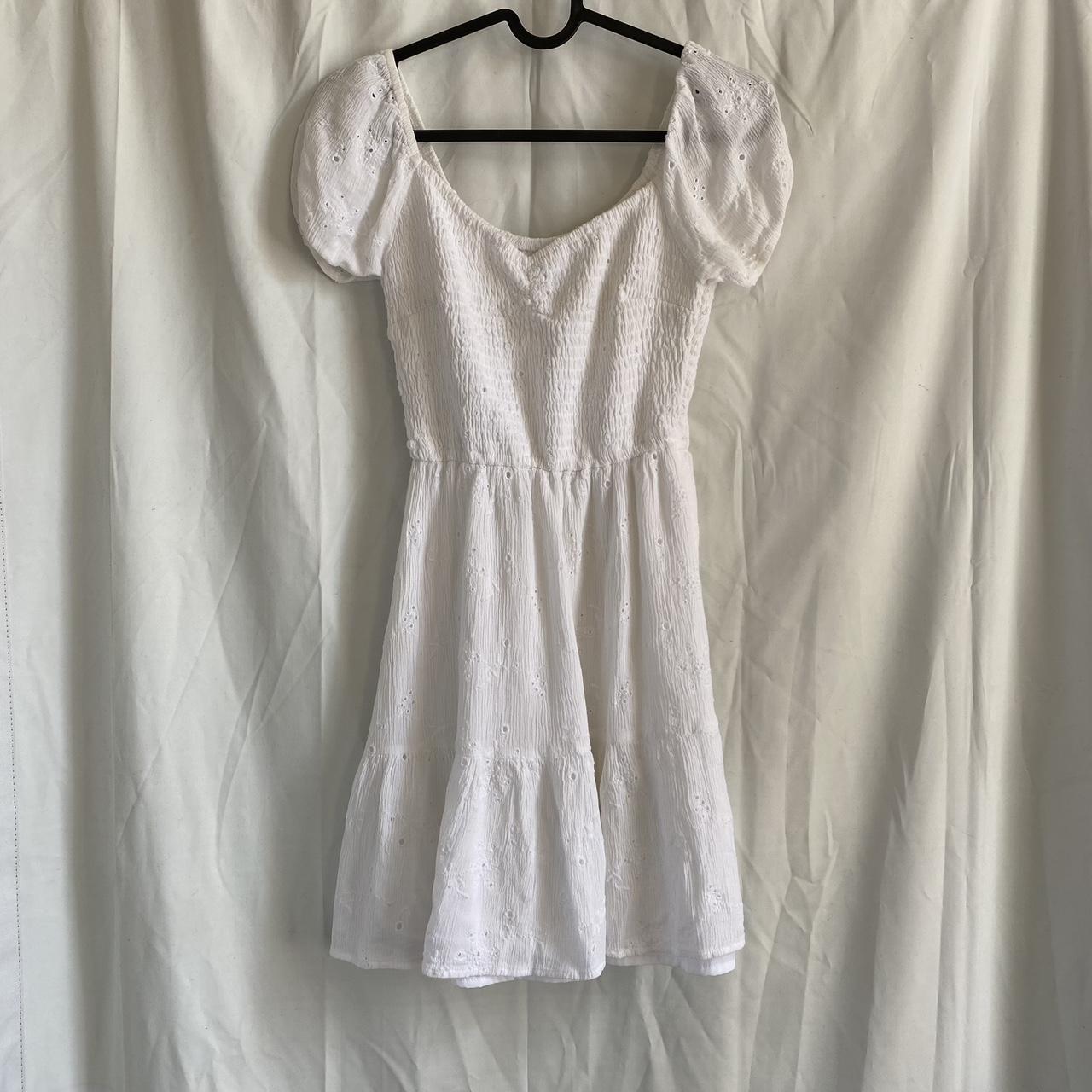 Hollister Co. Women's White Dress | Depop