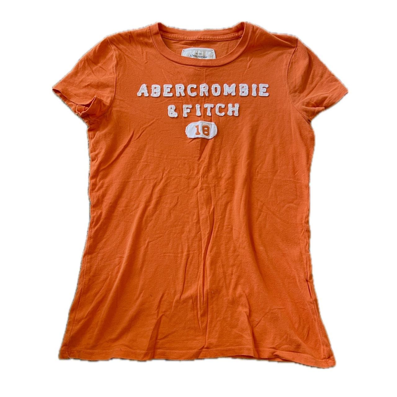 super cute bright orange Abercrombie baby tee... - Depop