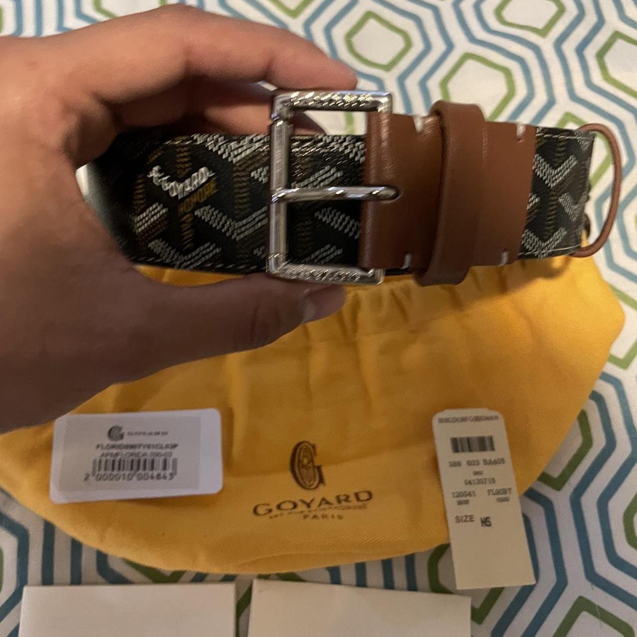 Goyard black outlet belt