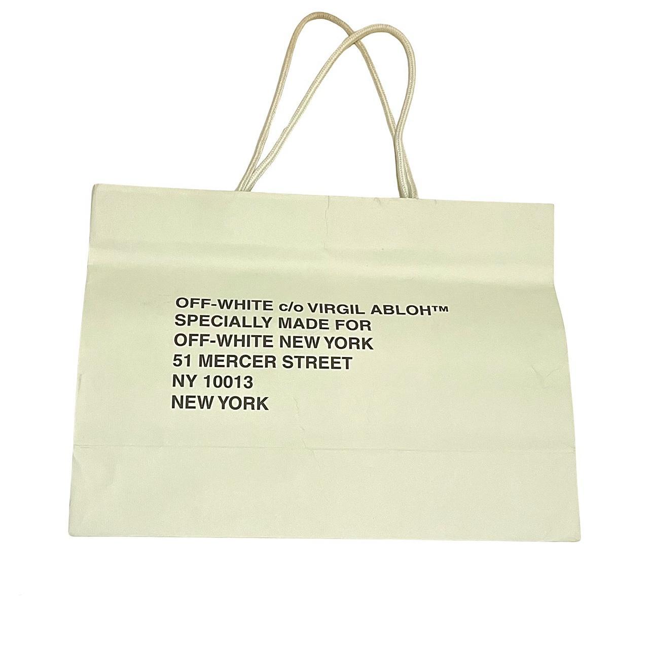 Shopping bag off online white