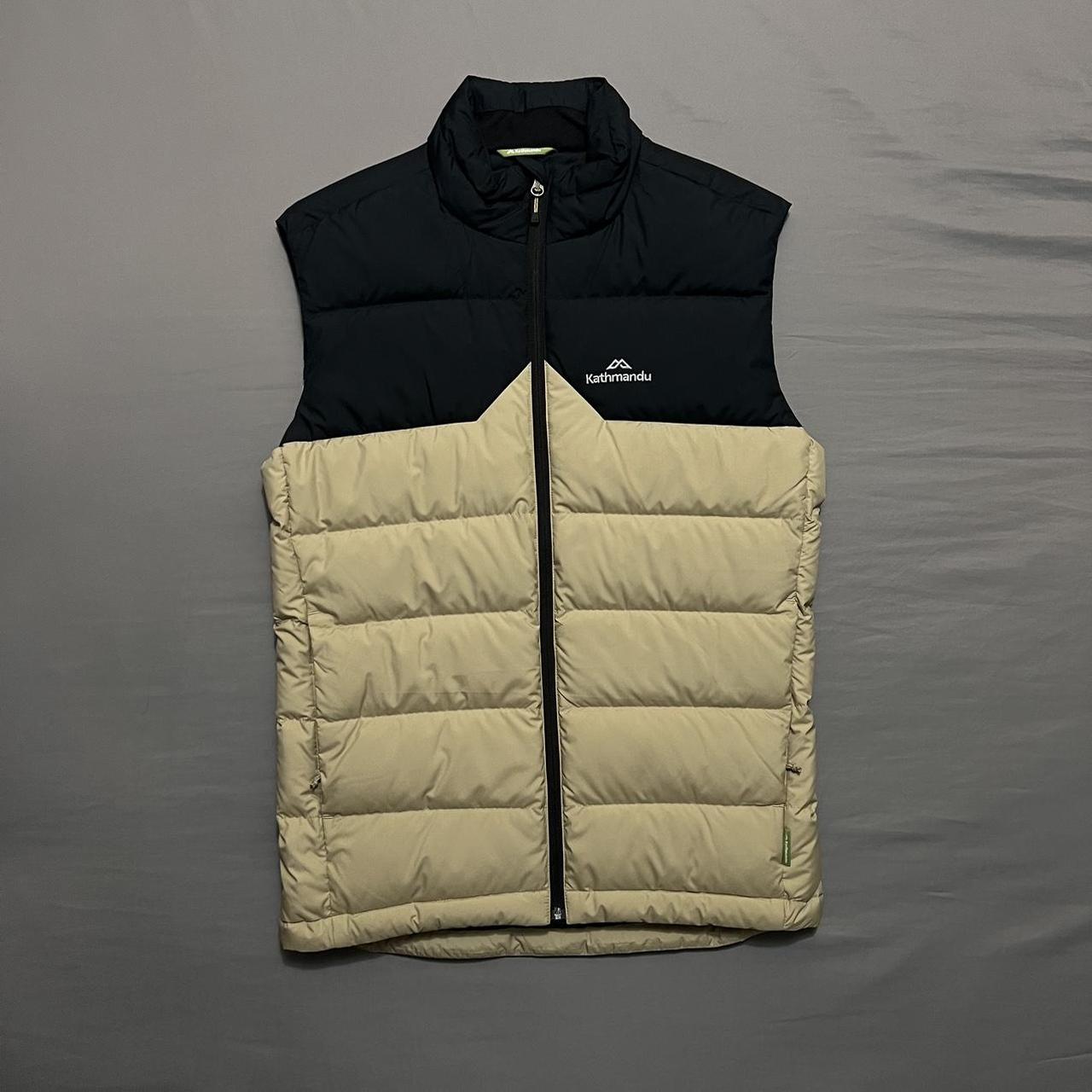 Cream and black Kathmandu puffer vest Size XS but... Depop