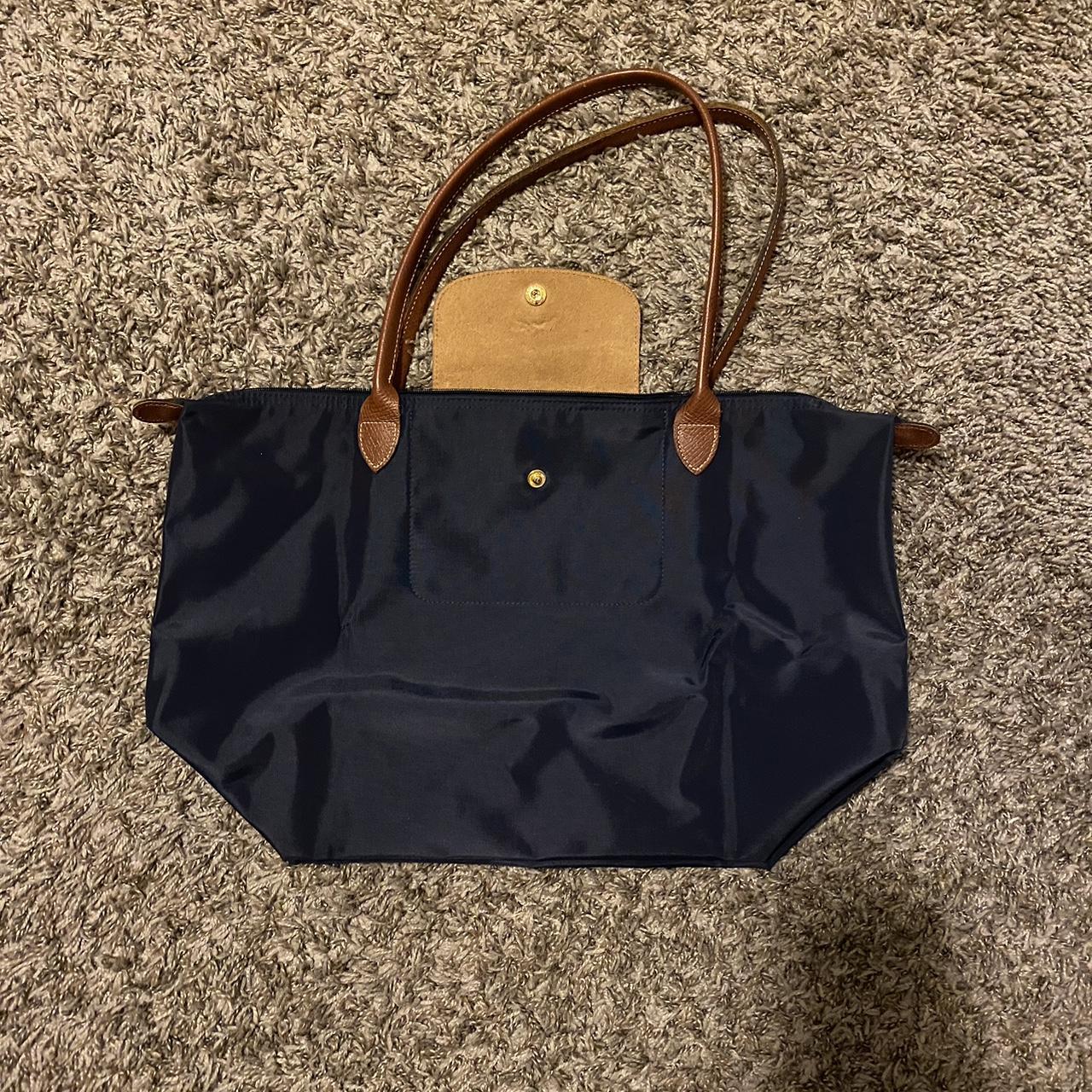 Longchamp Women's Navy Bag | Depop