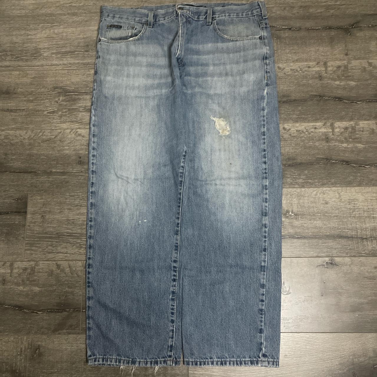 Baggy Calvin Klein distressed jeans Fye ahh wash... - Depop