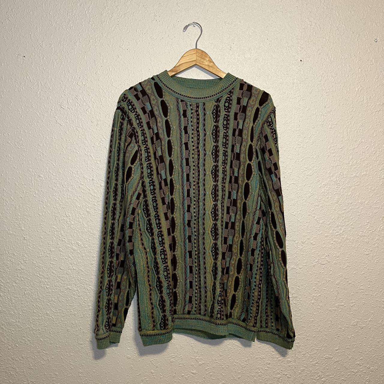 VINTAGE GREEN COOGI TYPE SWEATER Dimension: Chest -... - Depop