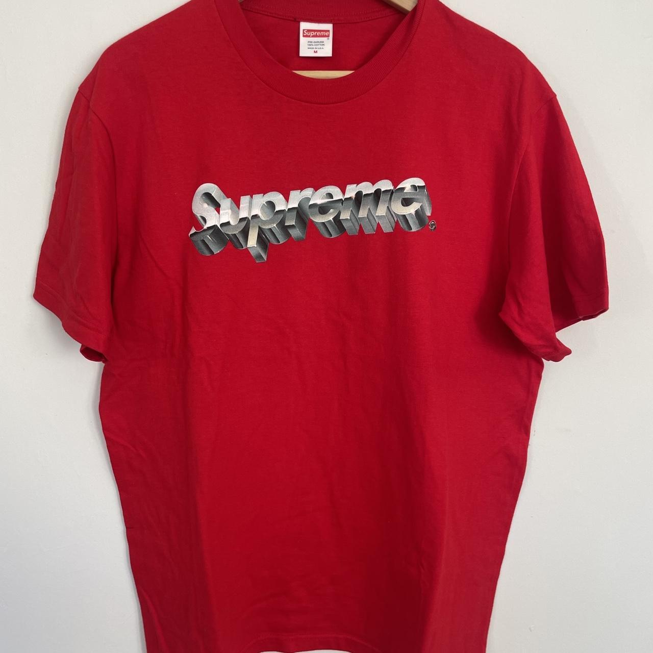 Supreme Men's Red Tshirt Depop