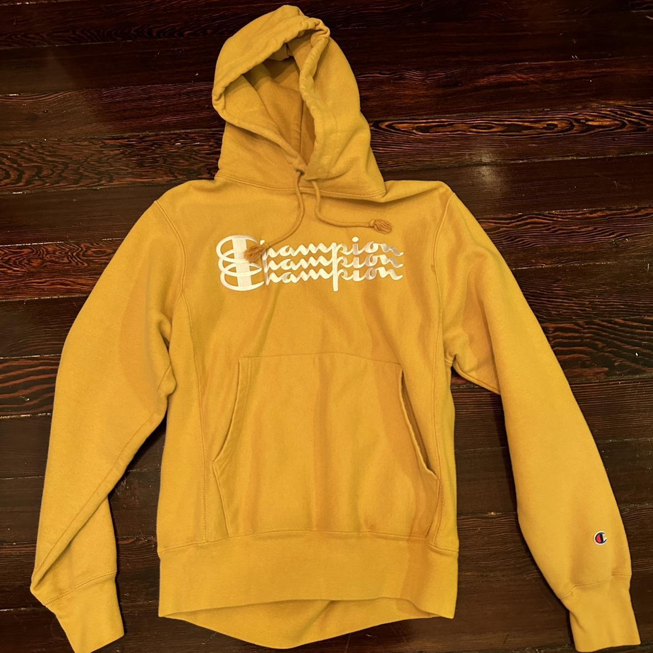 Cheap yellow sales champion hoodie