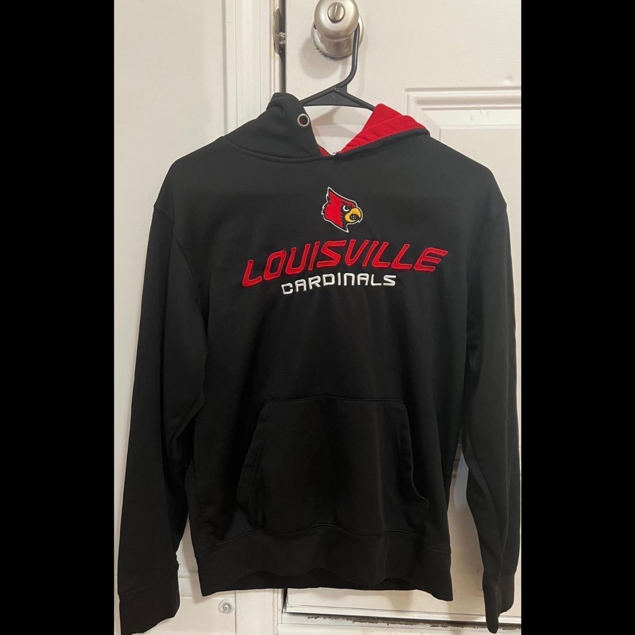 louisville hoodie, size medium, a tiny stain on the - Depop