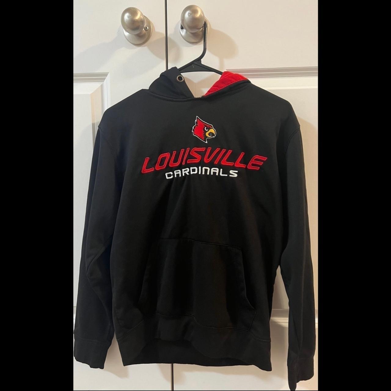 louisville hoodie, size medium, a tiny stain on the - Depop