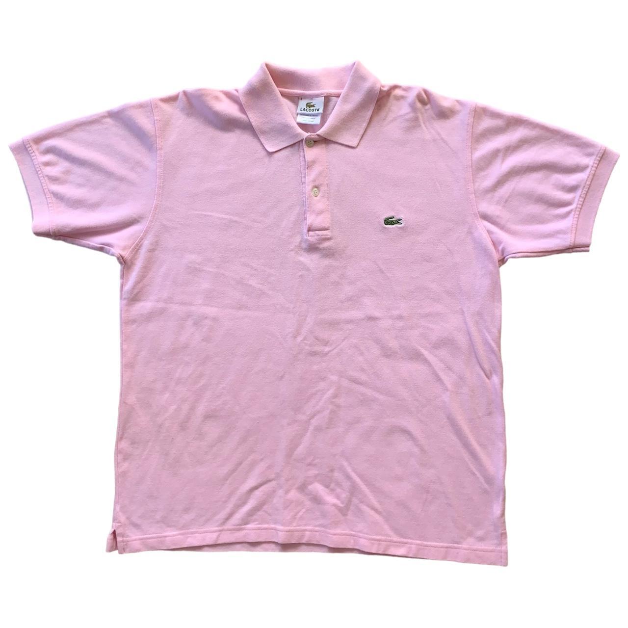 Lacoste Men's Pink Poloshirts Depop