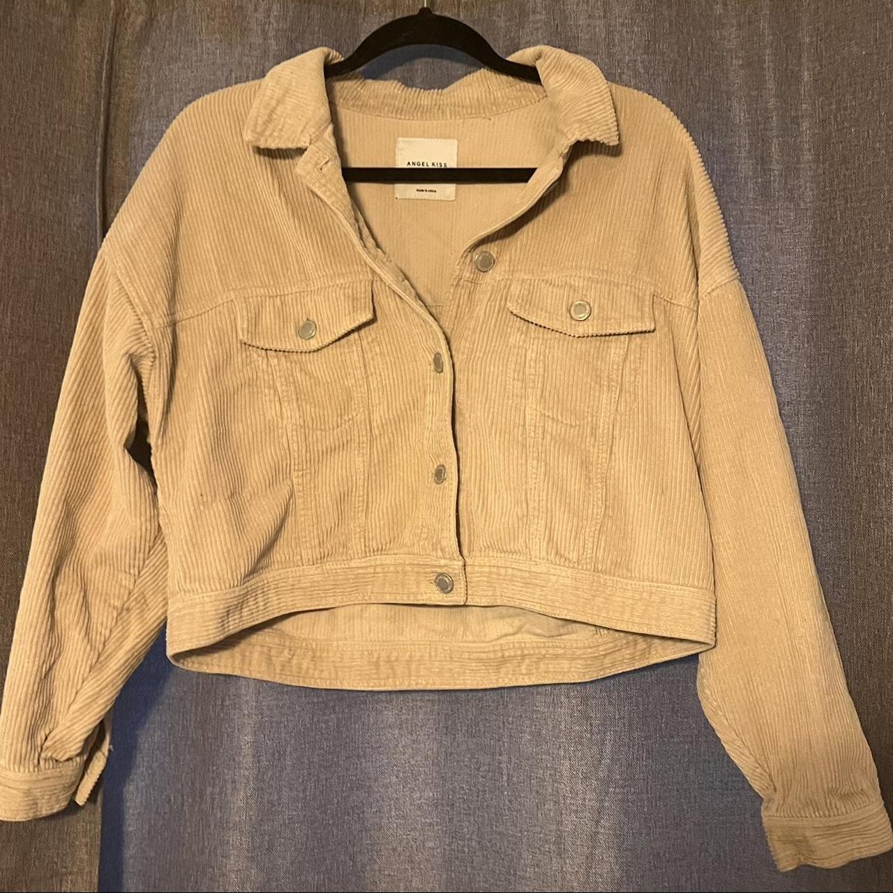 Zara cropped clearance corduroy jacket