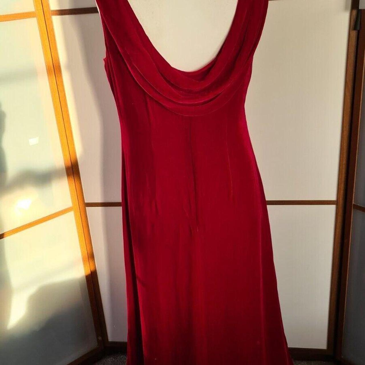 Stunning Vintage Laura Ashley Red Velvet Elegant... - Depop