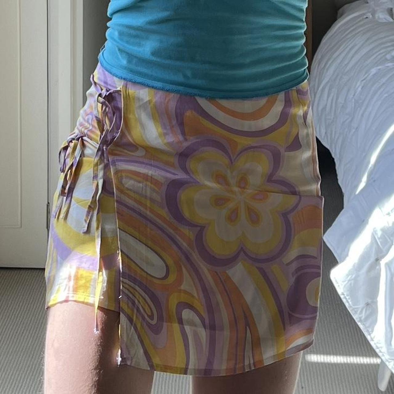 stunning bershka skirt perfect for summer only been... - Depop