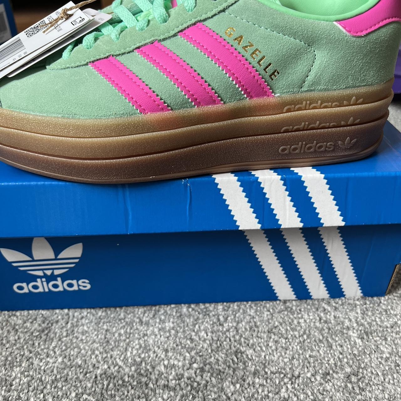 Adidas gazelle bold green mint Uk 4.5 / 5 / 5.5 - Depop