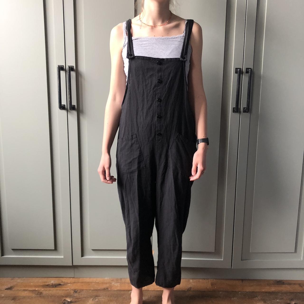 Daphne Dungarees Whitestuff Dungarees Overalls Black Cotton