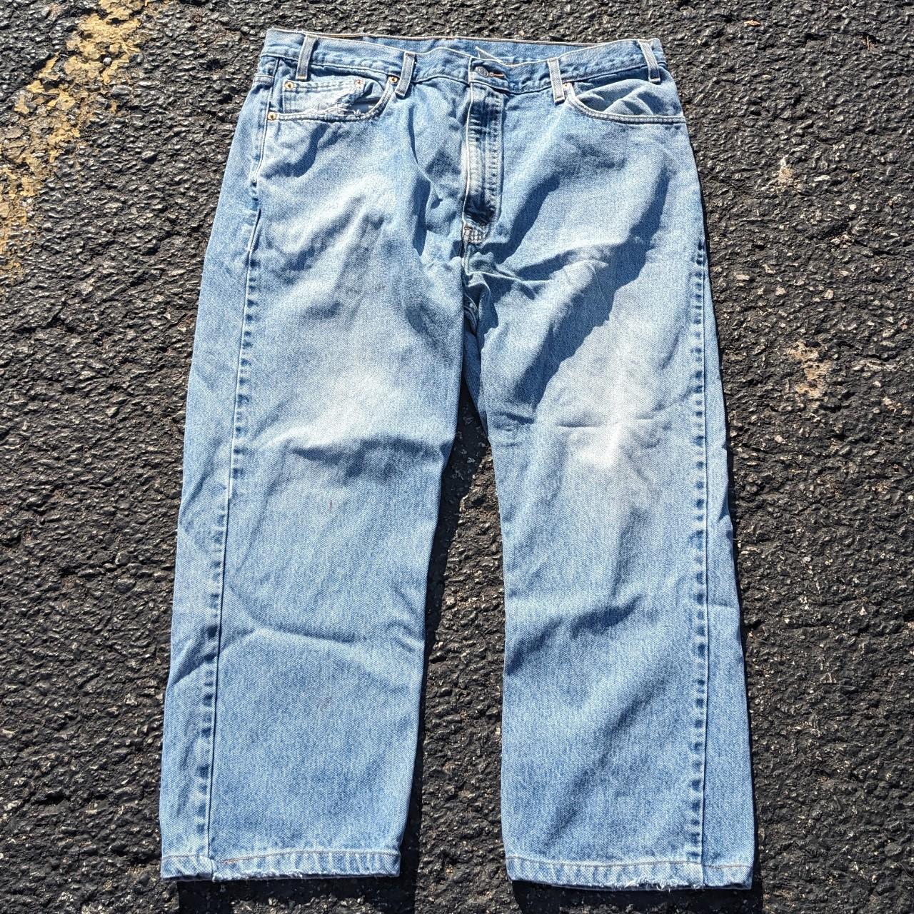 Vintage Levi Light Wash Jeans #levis #jeans... - Depop