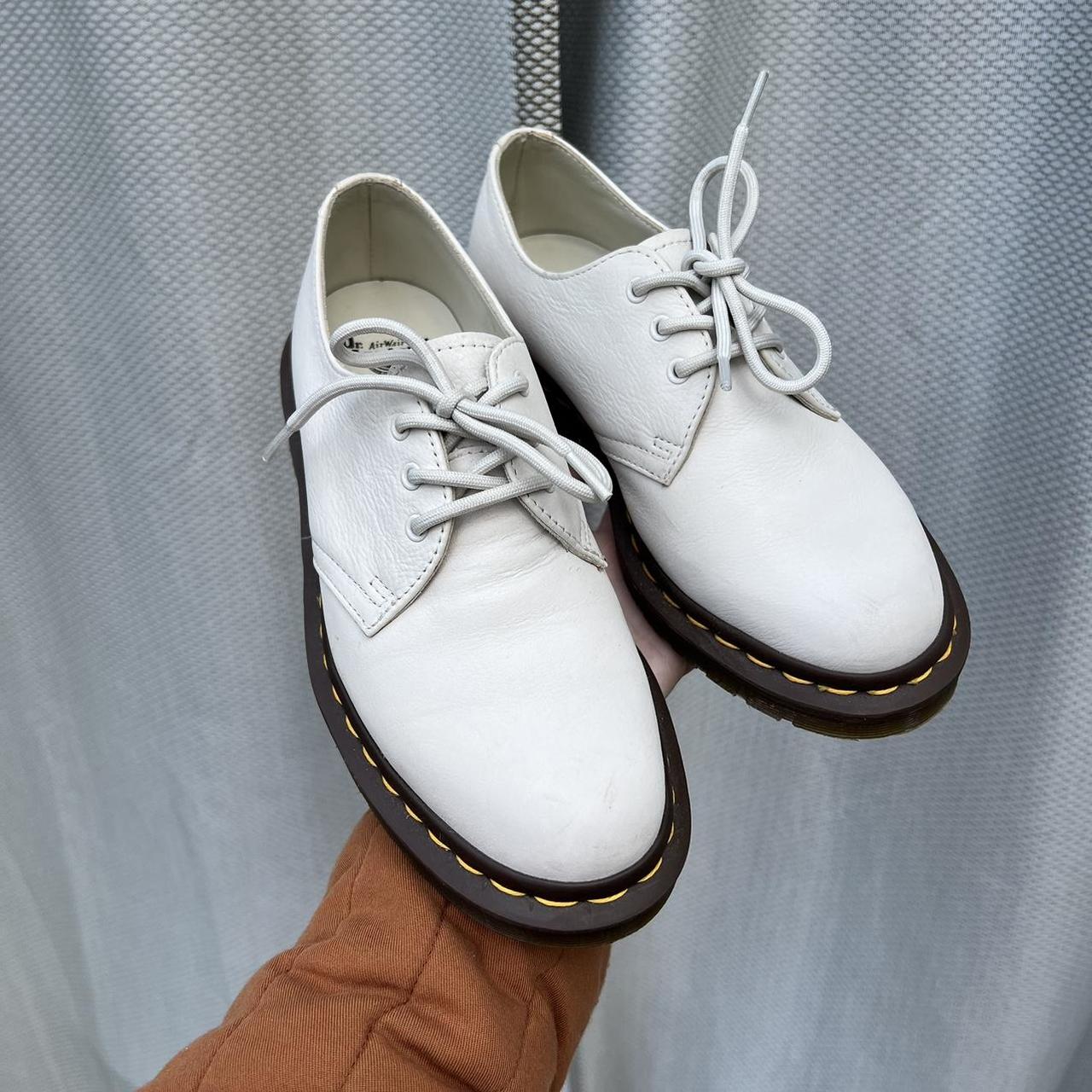 Dr. Martens Women's White and Cream Oxfords