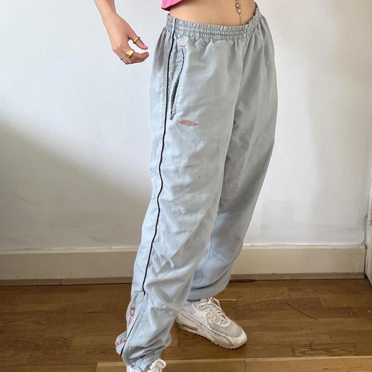 vintage 90s umbro nylon joggers in great condition,... Depop
