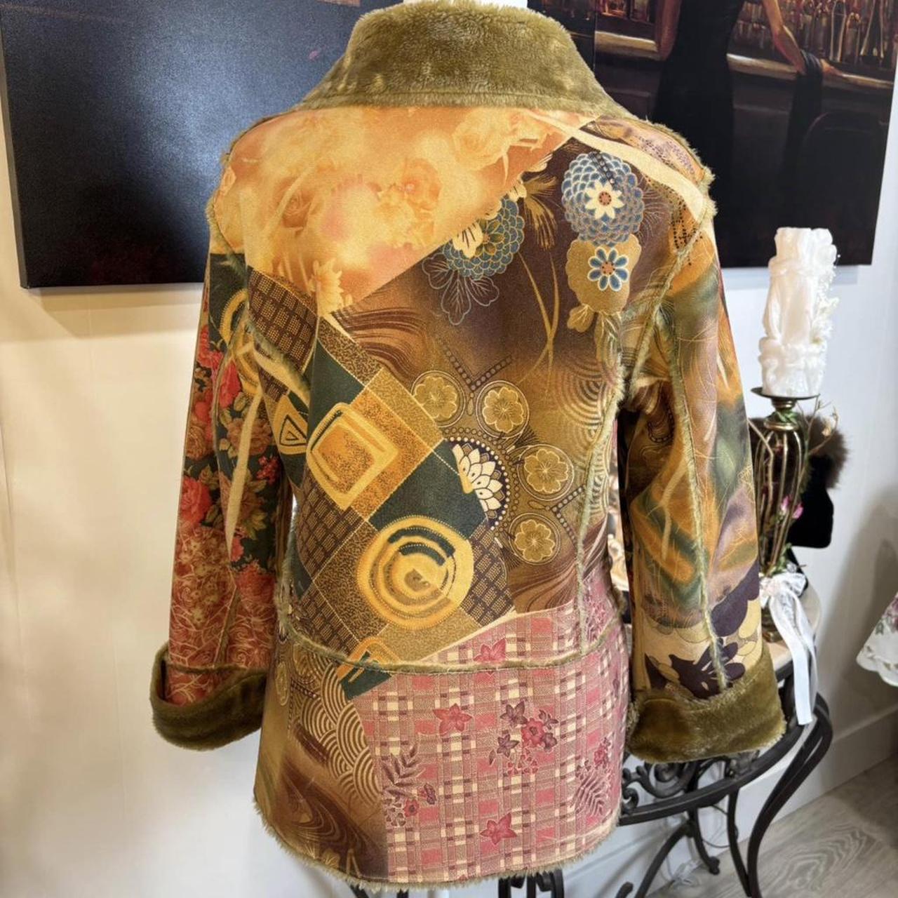 Women's Jacket - Multi/Brown - S – Cute Patchwork… - image 2