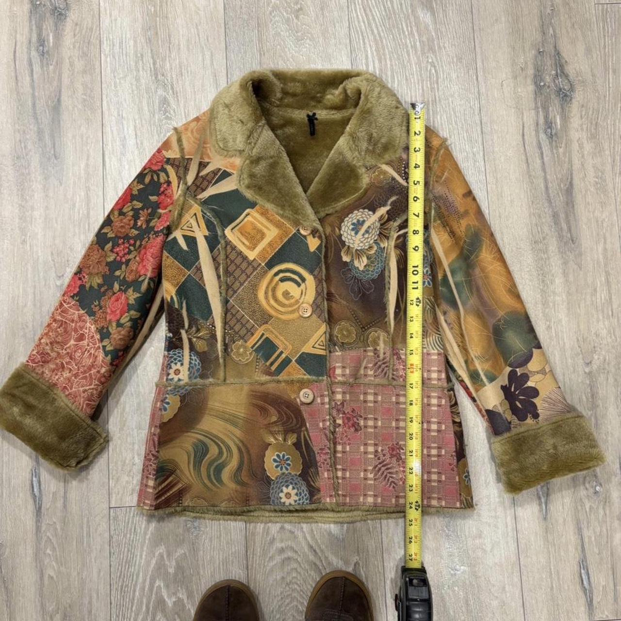 Women's Jacket - Multi/Brown - S – Cute Patchwork… - image 3