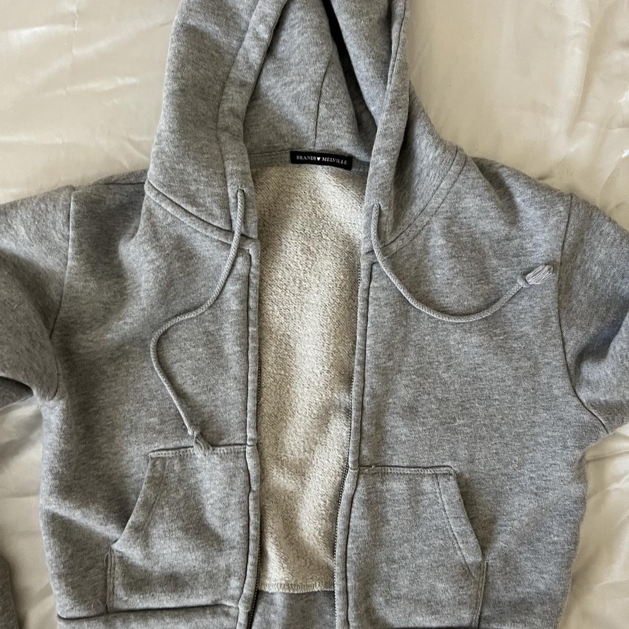 Brandy Melville Women's Grey Jacket Depop