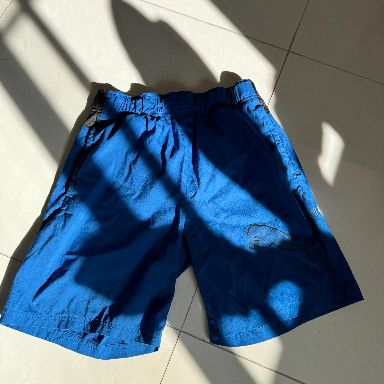 brand PUMA product blue basketball shorts size... Depop