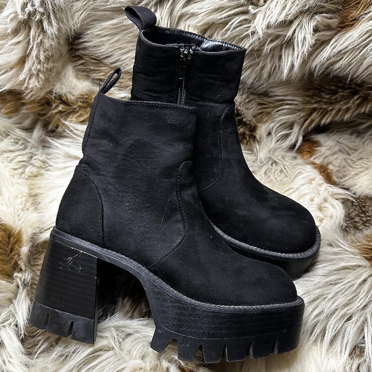 4 inch sales platform boots