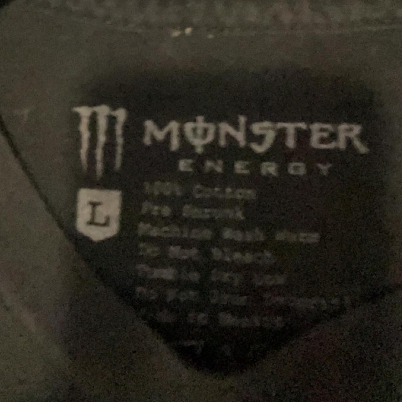 Monster Energy Shirt Size L but fits smaller more - Depop