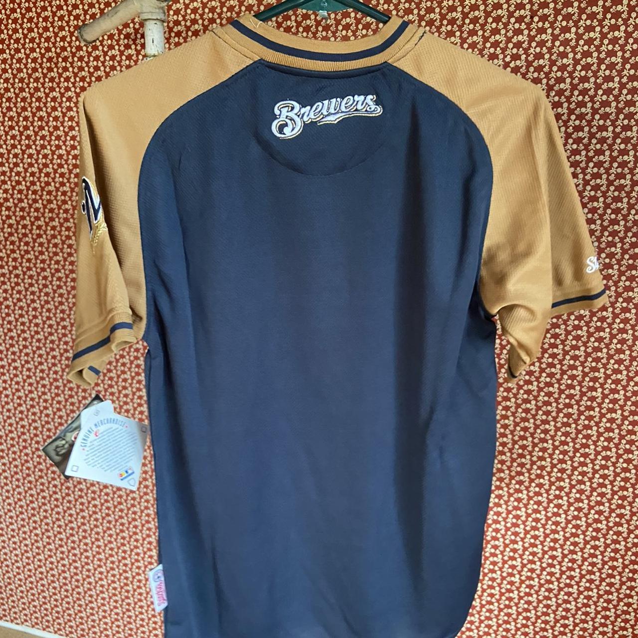 Brewers MLB Jersey Youth Small PLEASE READ - Depop