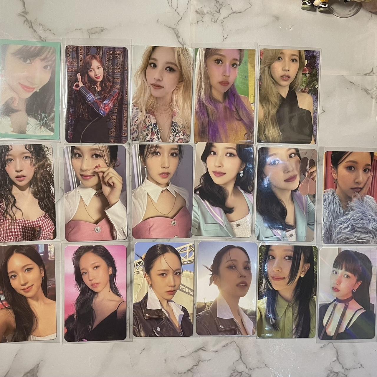 twice mina photocards have summer nights , yes or... - Depop